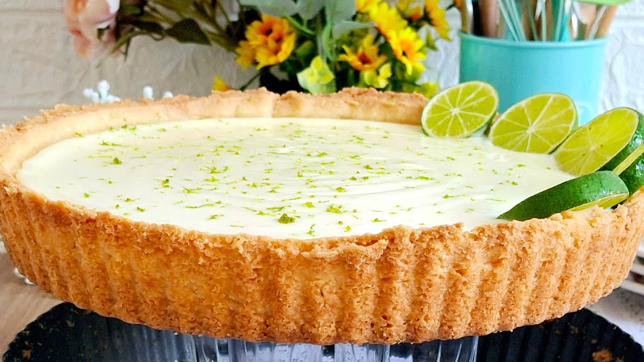 Torta mousse de lim&atilde;o com massa podre sobremesa deliciosa e f&aacute;cil