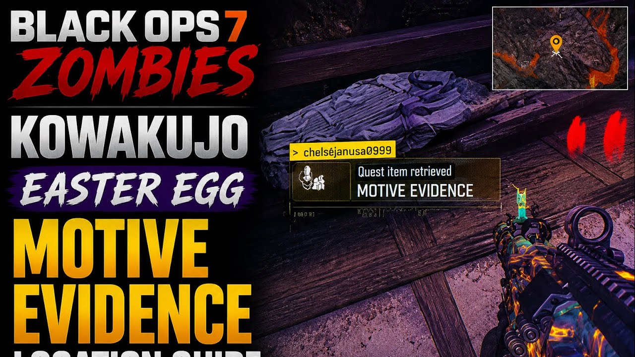 BLACK OPS 7 ZOMBIES KOWAKUJO EASTER EGG MOTIVE EVIDENCE LOCATION GUIDE #blackops7