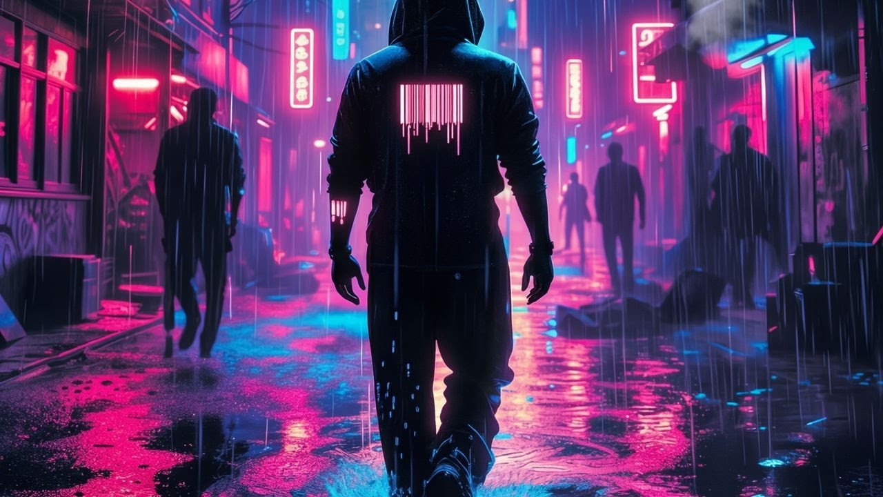 🎵 Barcode Elegy | Dark Cyberpunk Synthwave (4K Visuals)