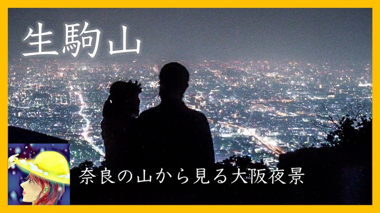 生駒山から大阪の夜景を見た夏【4K Vlog】Osaka Japan Night View【パノラマ駐車場】