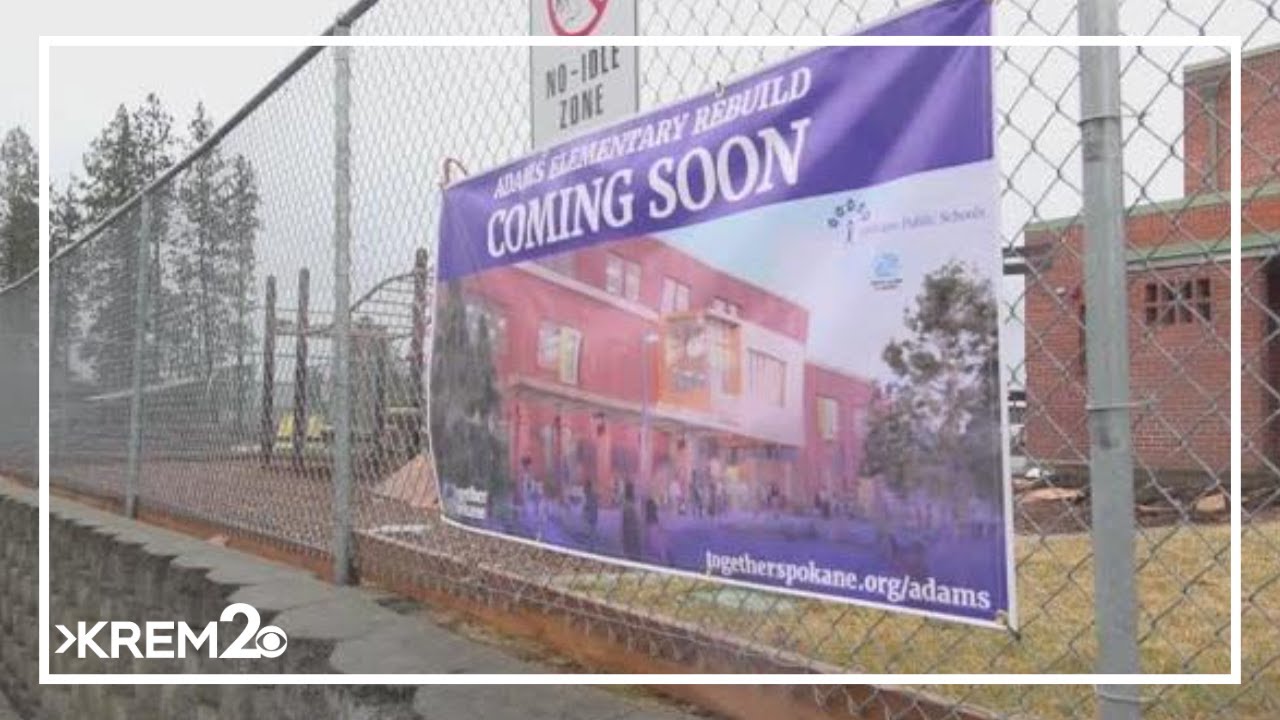 Parents, students, watch demolition begin at Spokane's Adams Elementary School