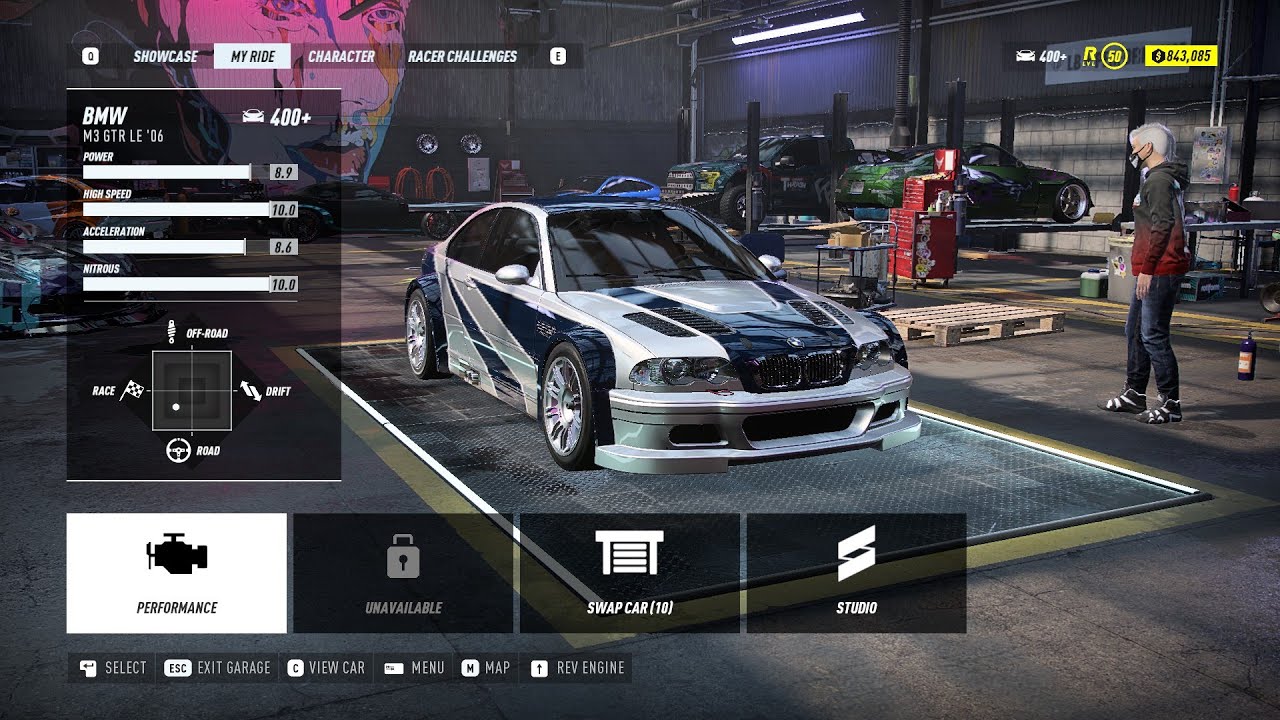 NFS Heat Heat 5 Run BMW M3 GTR (Most Wanted)