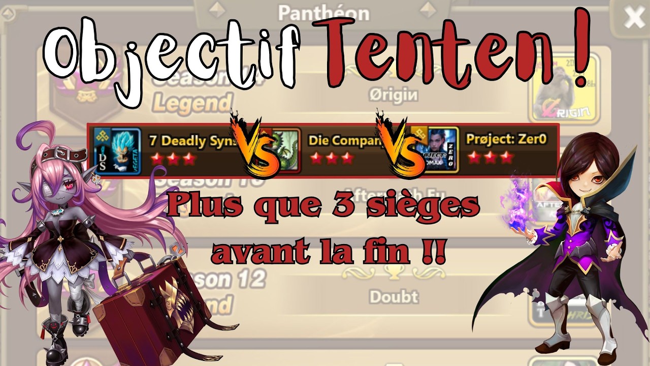 Ce siège est si close !! Objectif Tenten ! Summoners Wars