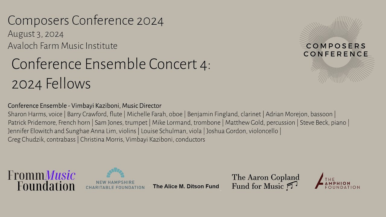 Composers Conference 2024. Conference Ensemble Concert # 4