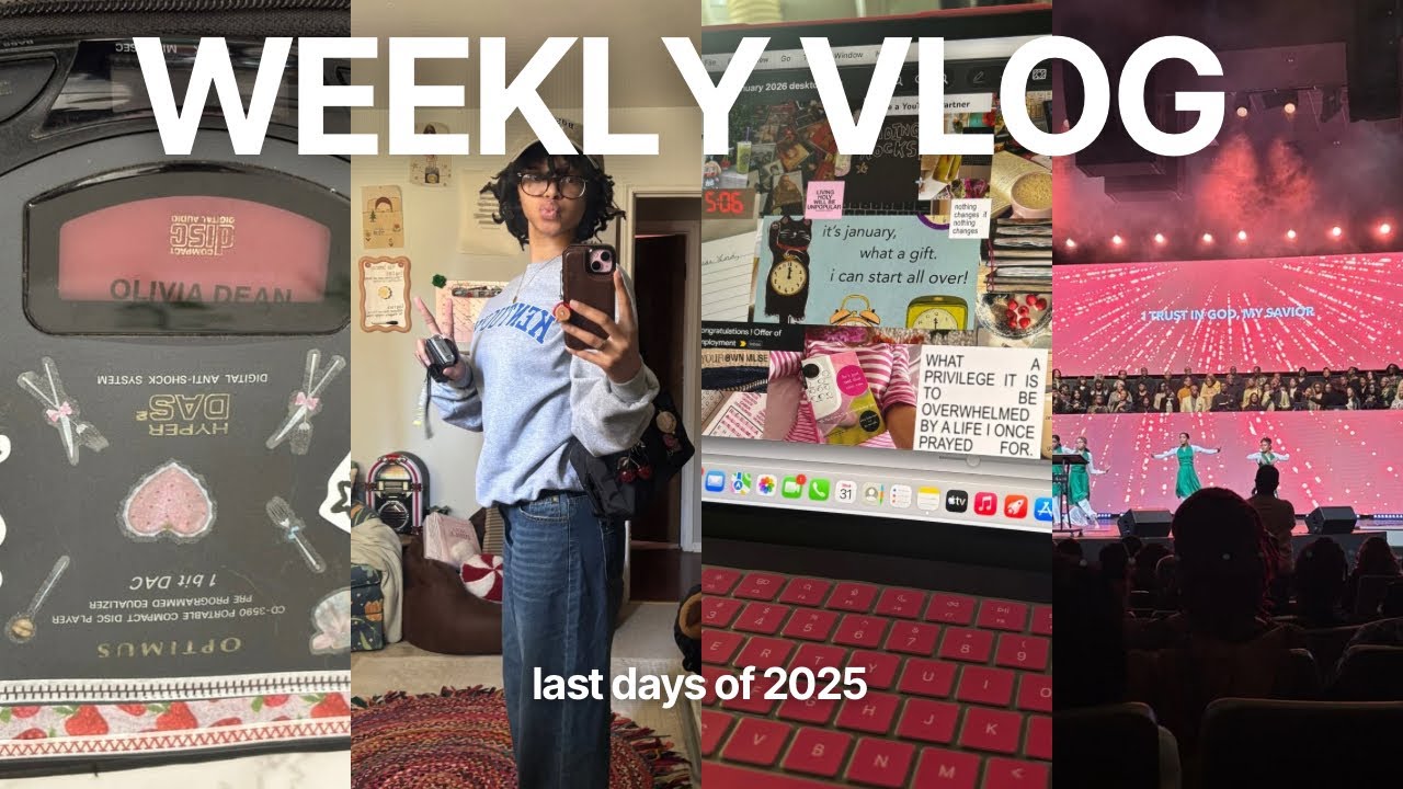 WEEKLY VLOG | last days of 2025, new years countdown, my plan for 2026  & more 🎊