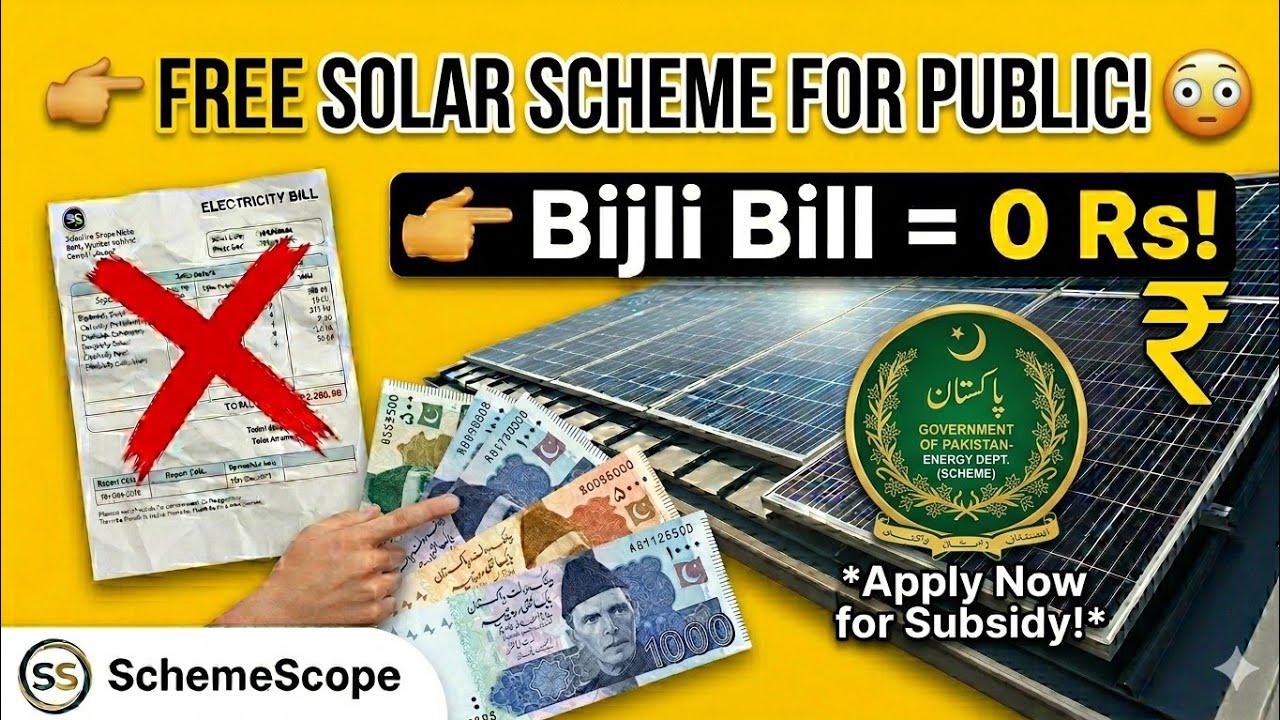 Free Solar Panel Scheme Pakistan 2026 | Apply Now & Save Electricity Bills