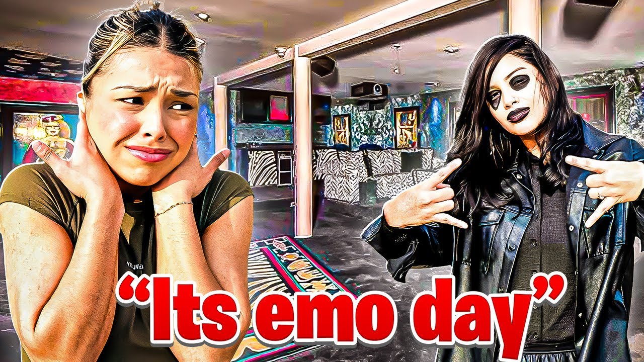 TRANSFORMED TO AN EMO FOR A DAY * SHE FLIPS OUT * ‼️‼️