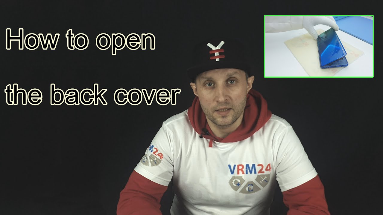 How to open 📱 glued the Back cover