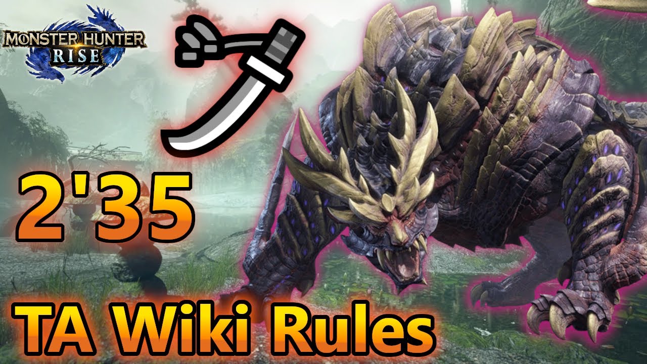 Magnamalo Speedrun Longsword【MHRise:PC】TA Wiki Rules