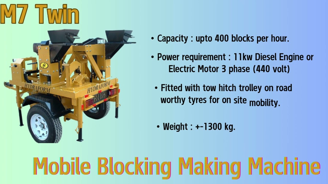 Choose The Best-Hydraform Interlocking Brick Making Machines www.hydraformasia.com @9312578095