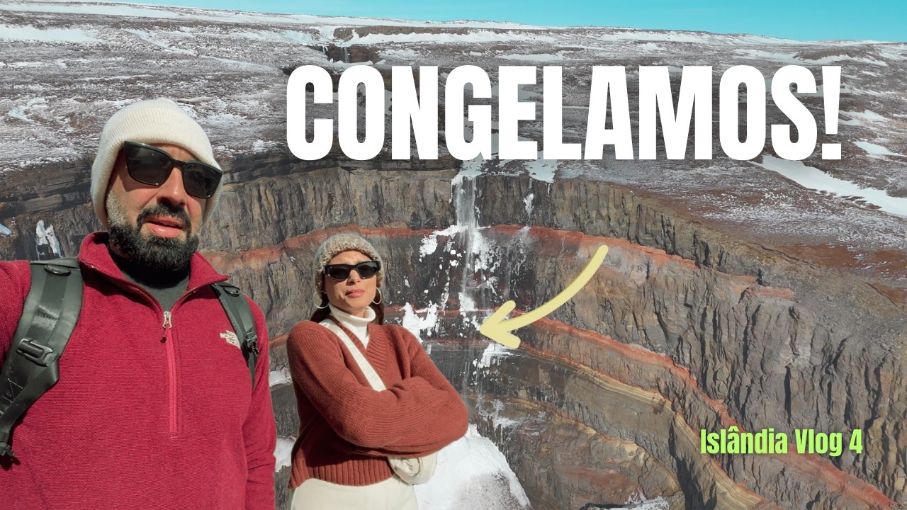ISLÂNDIA INCRÍVEL: Haifoss, Vulcão Krafla, Vök Baths e Aurora Boreal INTENSA