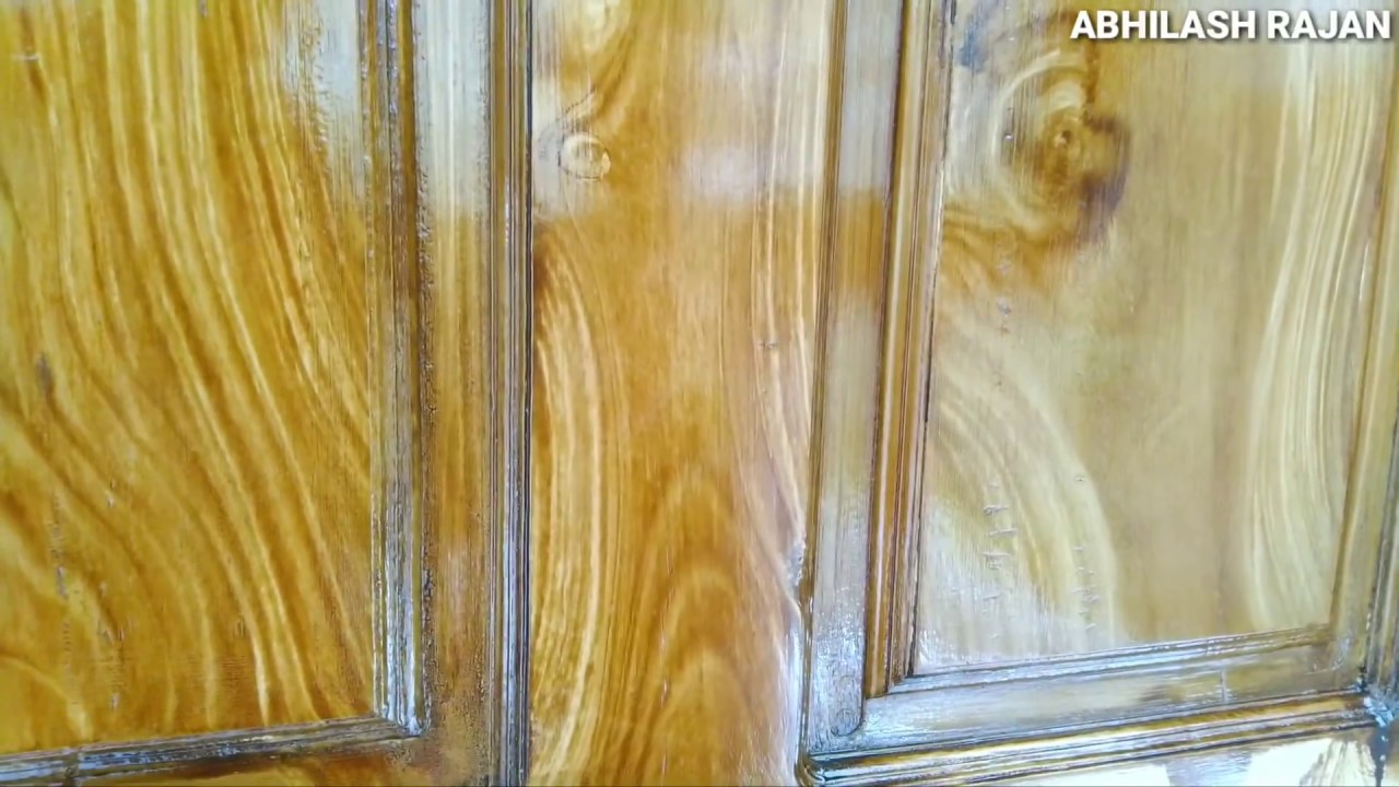 How to create wood grain on painted surface.