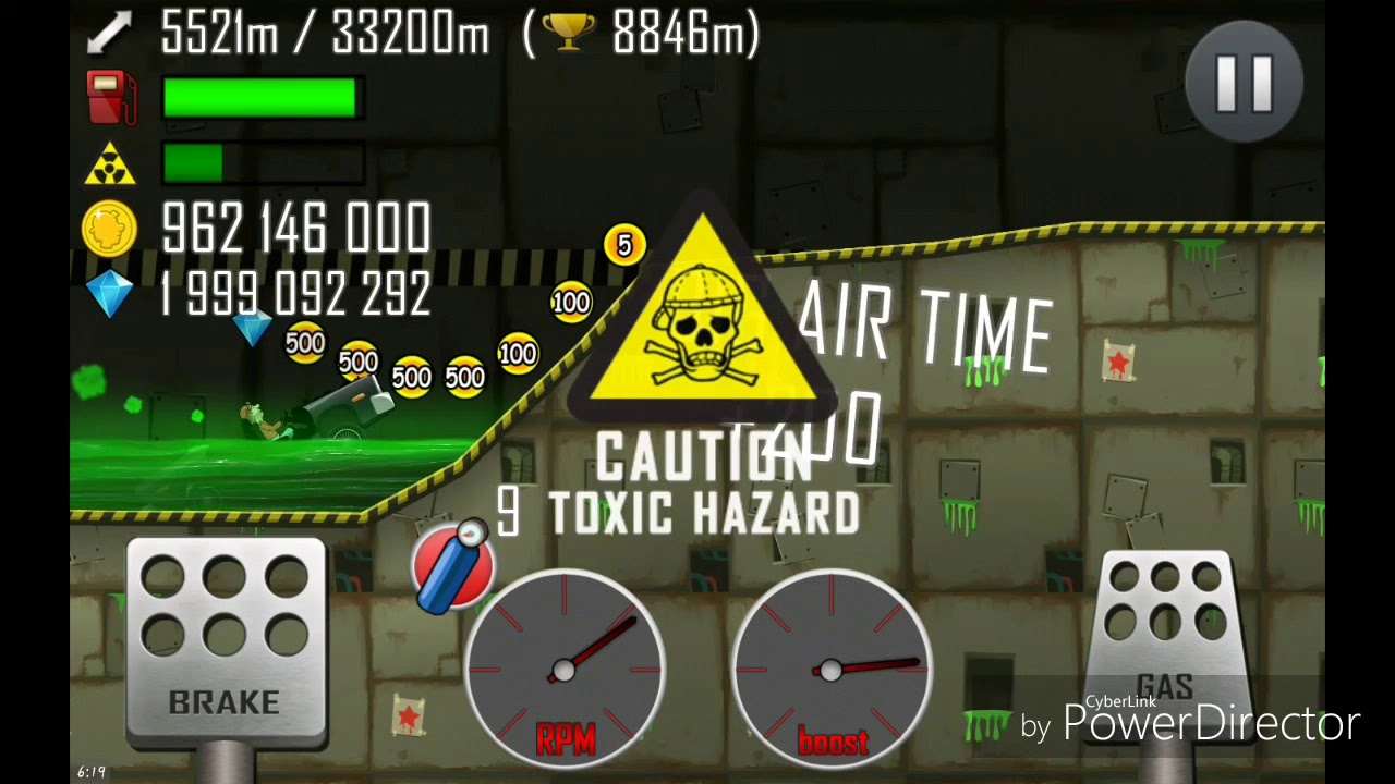 Hill Climb Racing: POLICE CAR on NUCLEAR PLANT 11063m /GamePlay