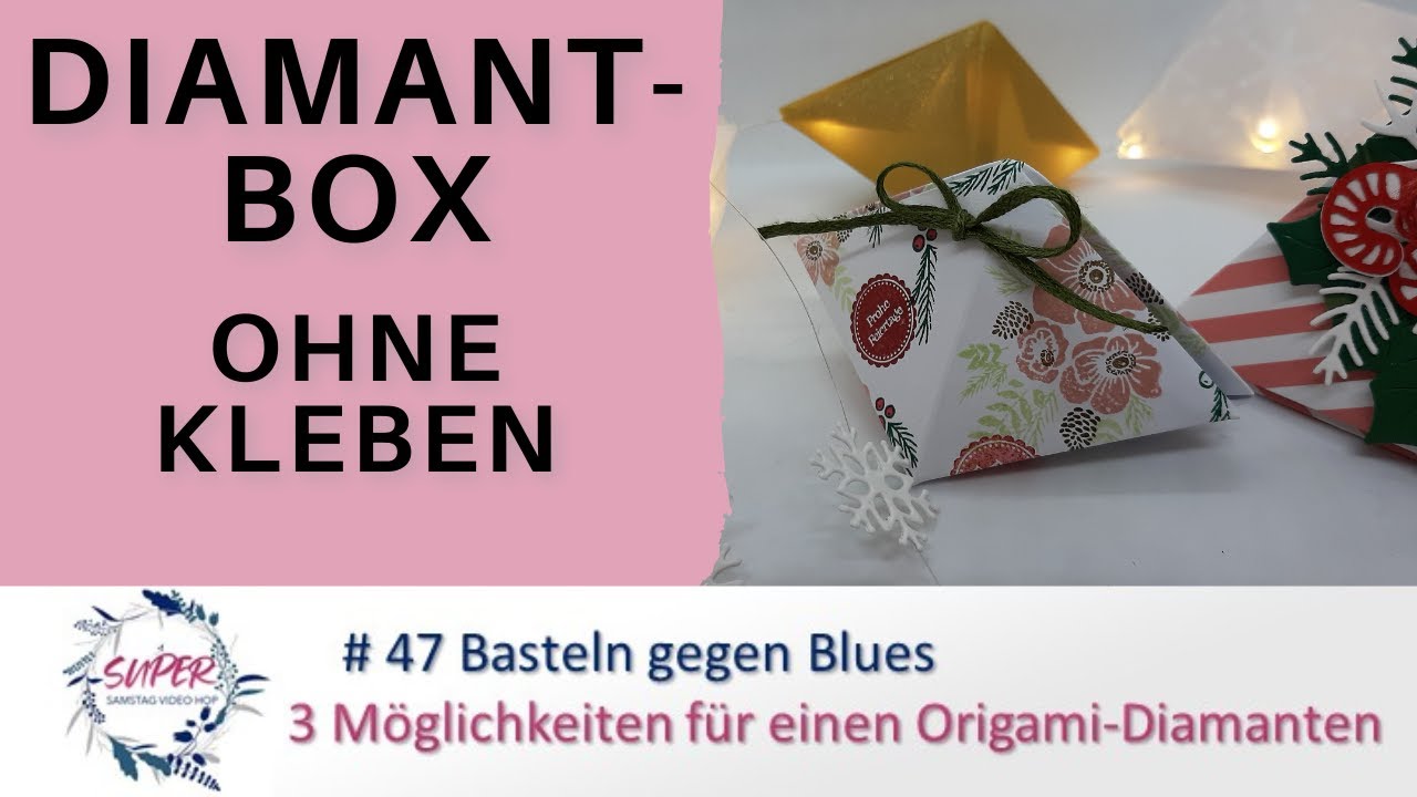 Origami-Box zum Verschenken, als Adventskalenderverpackung, zum Dekorieren oder als Lichtobjekt