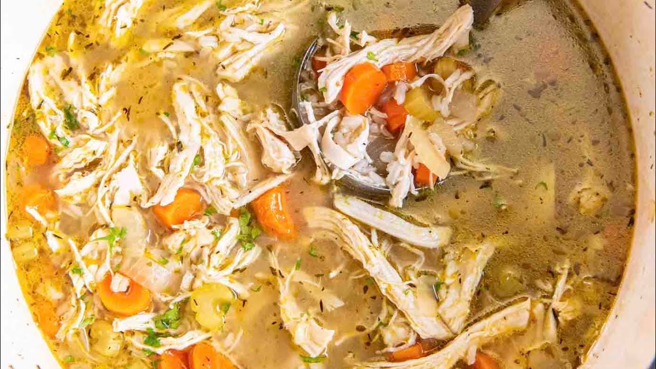 Chicken corn soup, with vegetables, chicken soup recipe 