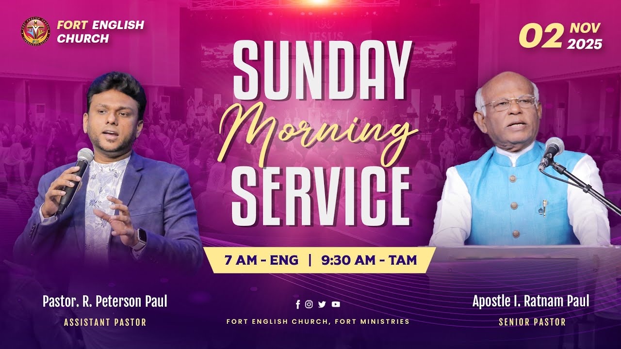 Join Us ✨ Sunday Morning Service . 02 November 2025 .  Fort English Church