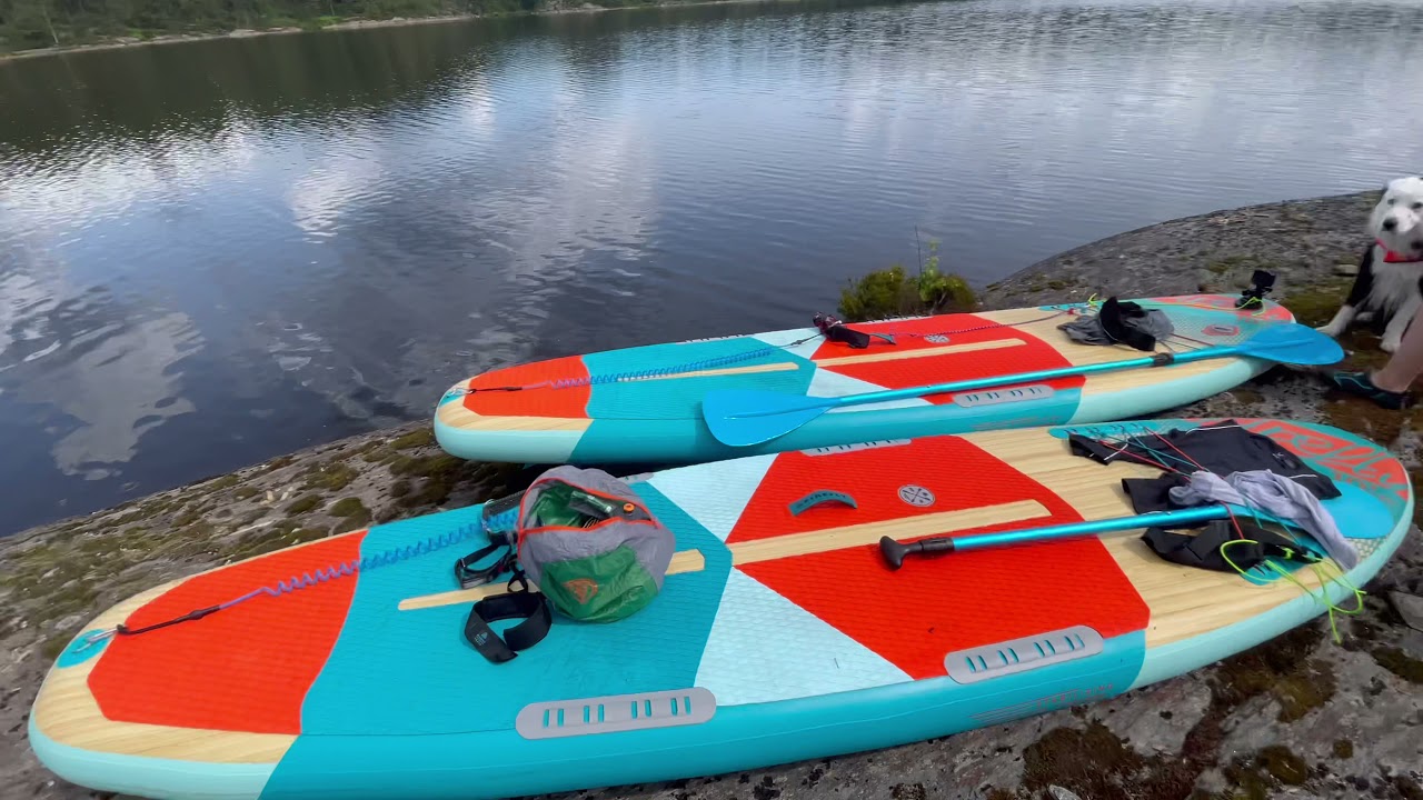 SUP board at Trestikla Nationalpark