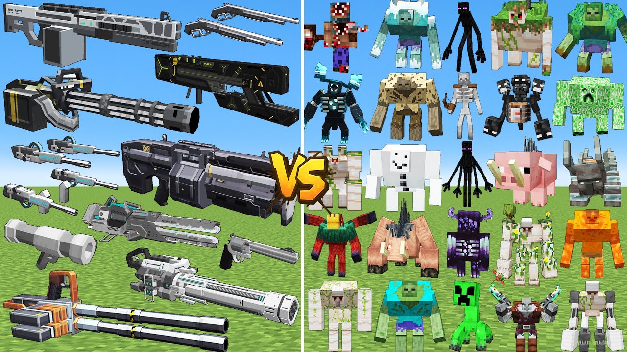 What TaCZ Strong Gun Can Defeat The Most All New Mutant in Minecraft?