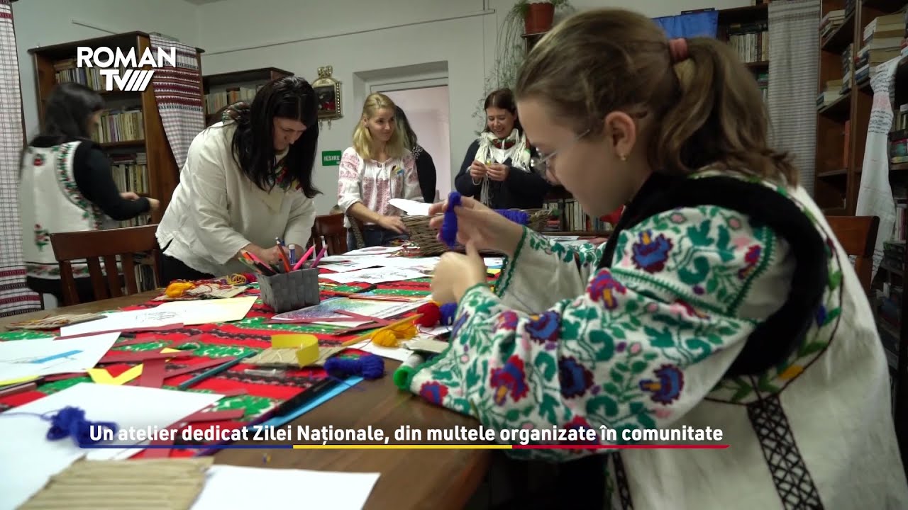 Un atelier dedicat Zilei Naționale, din multele organizate în comunitate 💙💛❤️