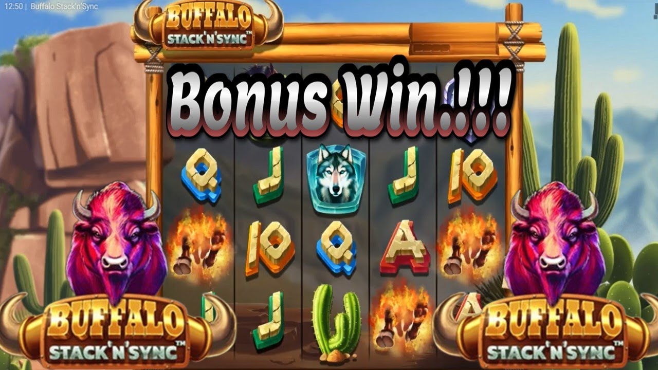🐃 Buffalo Stack 'n' Sync - Bonus Win 🐃
