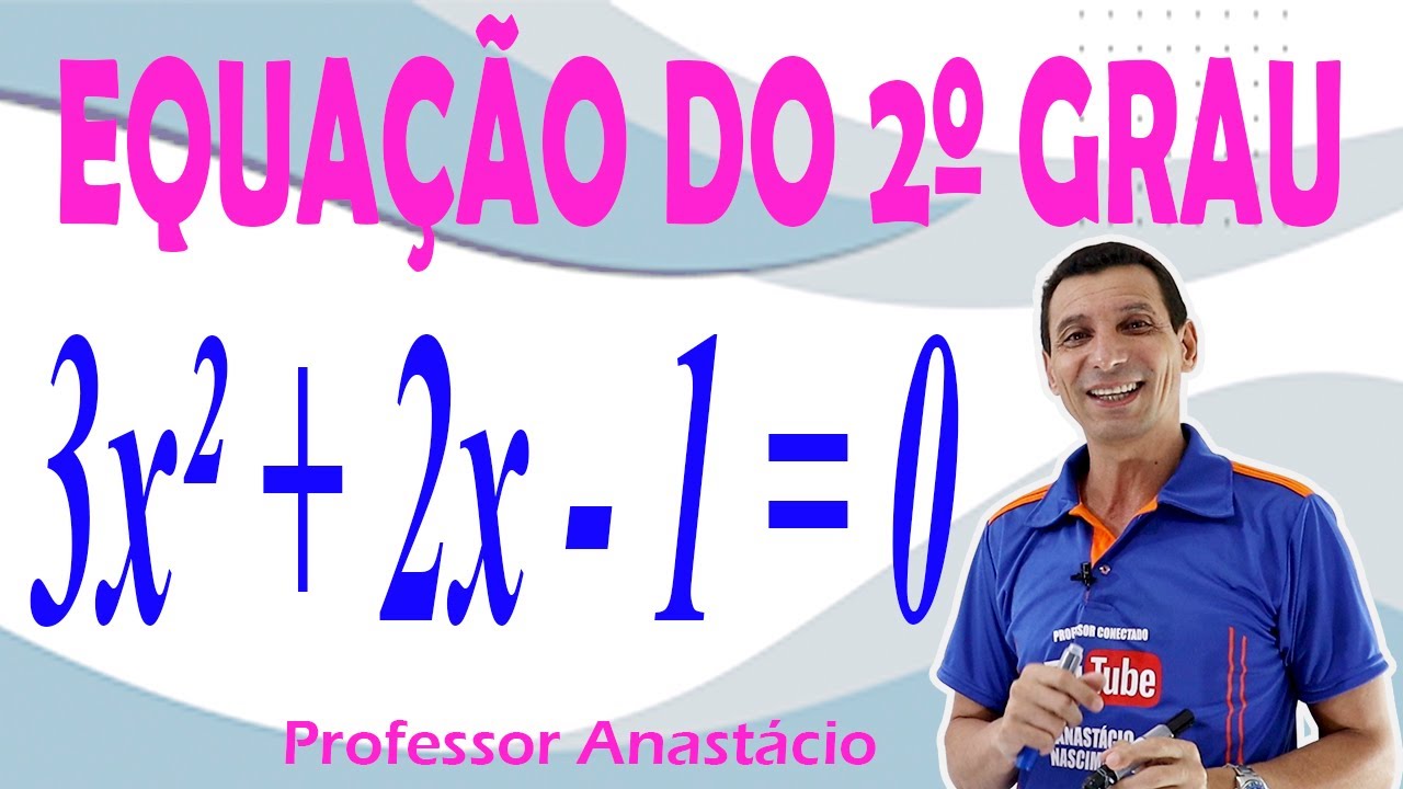 COMO resolver a EQUAÇÃO do 2º grau 3x² + 2x - 1 = 0 e DETERMINAR os coeficientes a, b e c. #algebra