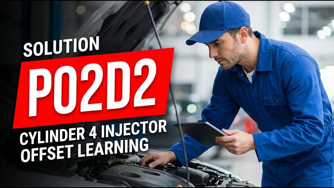 Как исправить ошибку P02D2 OBD II &mdash; Смещение обучения форсунки 4-го цилиндра на максимальном пределе
