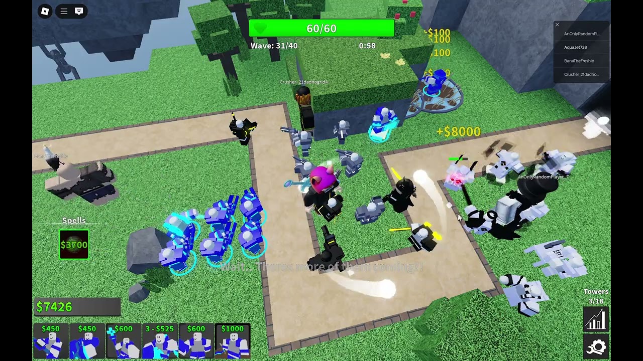 average grasslands insane mode match (Critical Tower Defense)