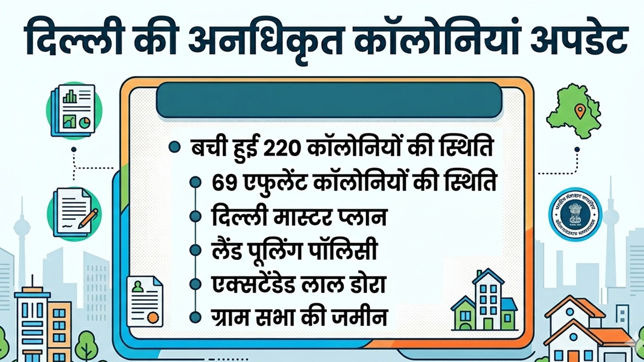 1511 unauthorised colonies regularisation🔥बाकि बची 220 की अपडेट🔥Master Plan, Land Pooling, Lal Dora