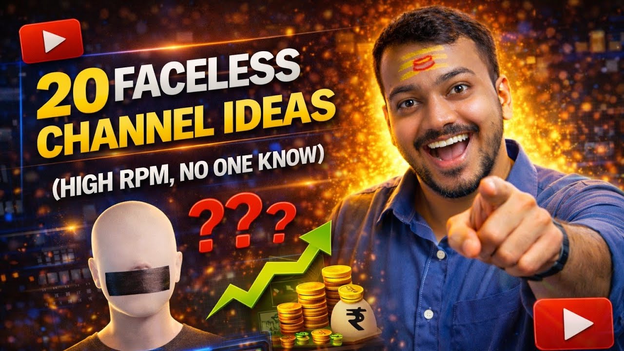 🔥20 Faceless Channel Ideas 2026 | Best YouTube Niches 2026 | Copy Paste Ideas | YouTube Niches 📈