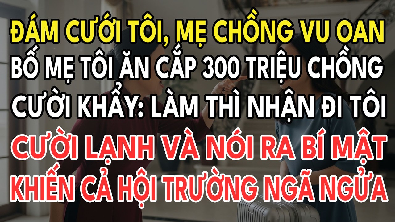 Mẹ Chồng Vu Oan Bố Mẹ Tôi Ăn Cắp 300 Triệu Ngay Trong Lễ Cưới Tôi Tôi Lạnh Lùng Xé Nát Giấy Kết Hôn