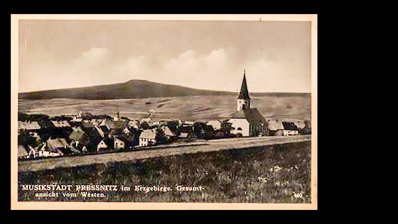 PŘISEČNICE - PRESSNITZ - na historických fotografiích.