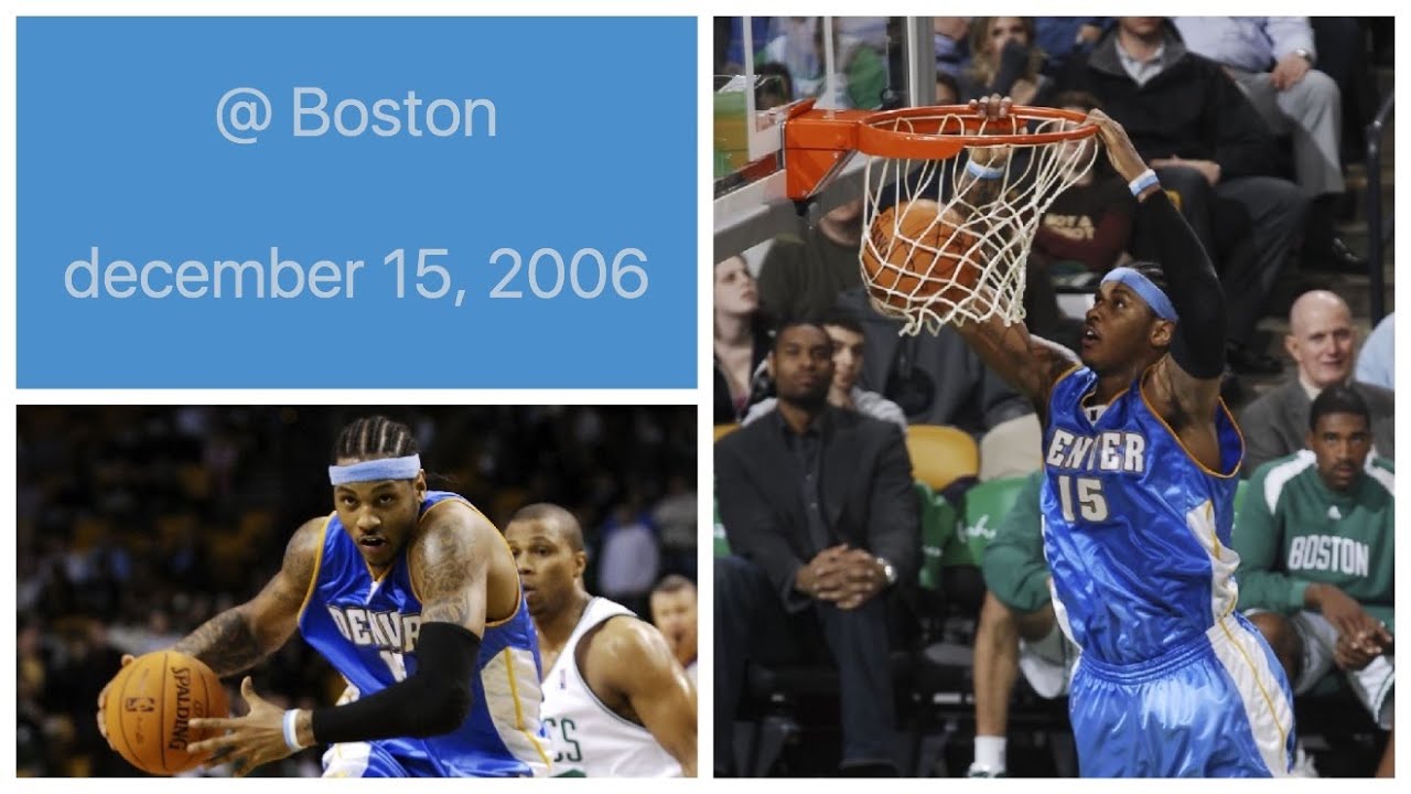 Carmelo Anthony 42 pts @ Boston Celtics Highlights (december 15, 2006)