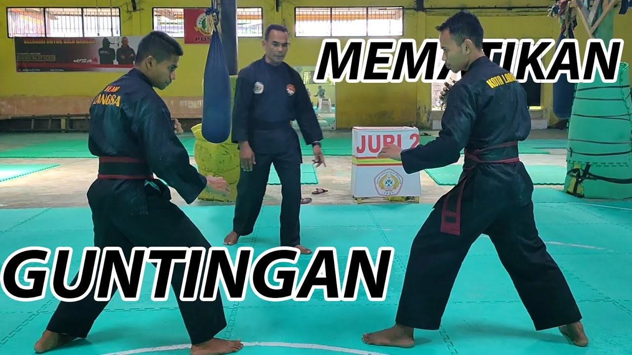 RAHASIA JAGO GUNTINGAN ! TUTORIAL TEKNIK GUNTINGAN TERBANG DAN BAWAH PENCAK SILAT