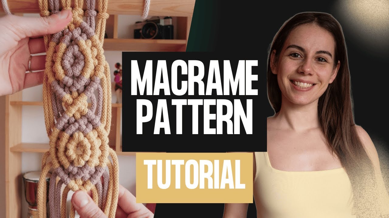 DIY Macrame Pattern Series 4K | Advanced Pattern | Double Half Hitch Knot