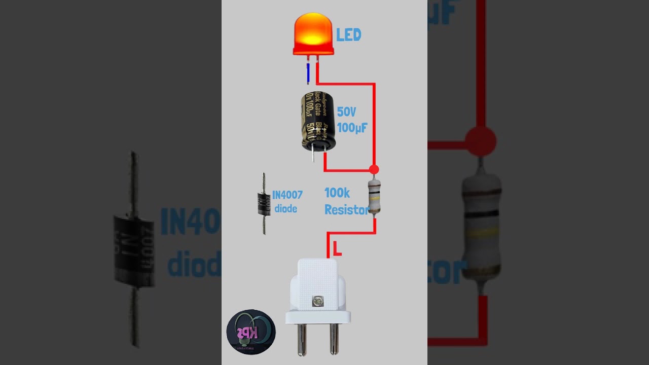 How to Light an LED on 220V AC Power | Simple & Safe Animation