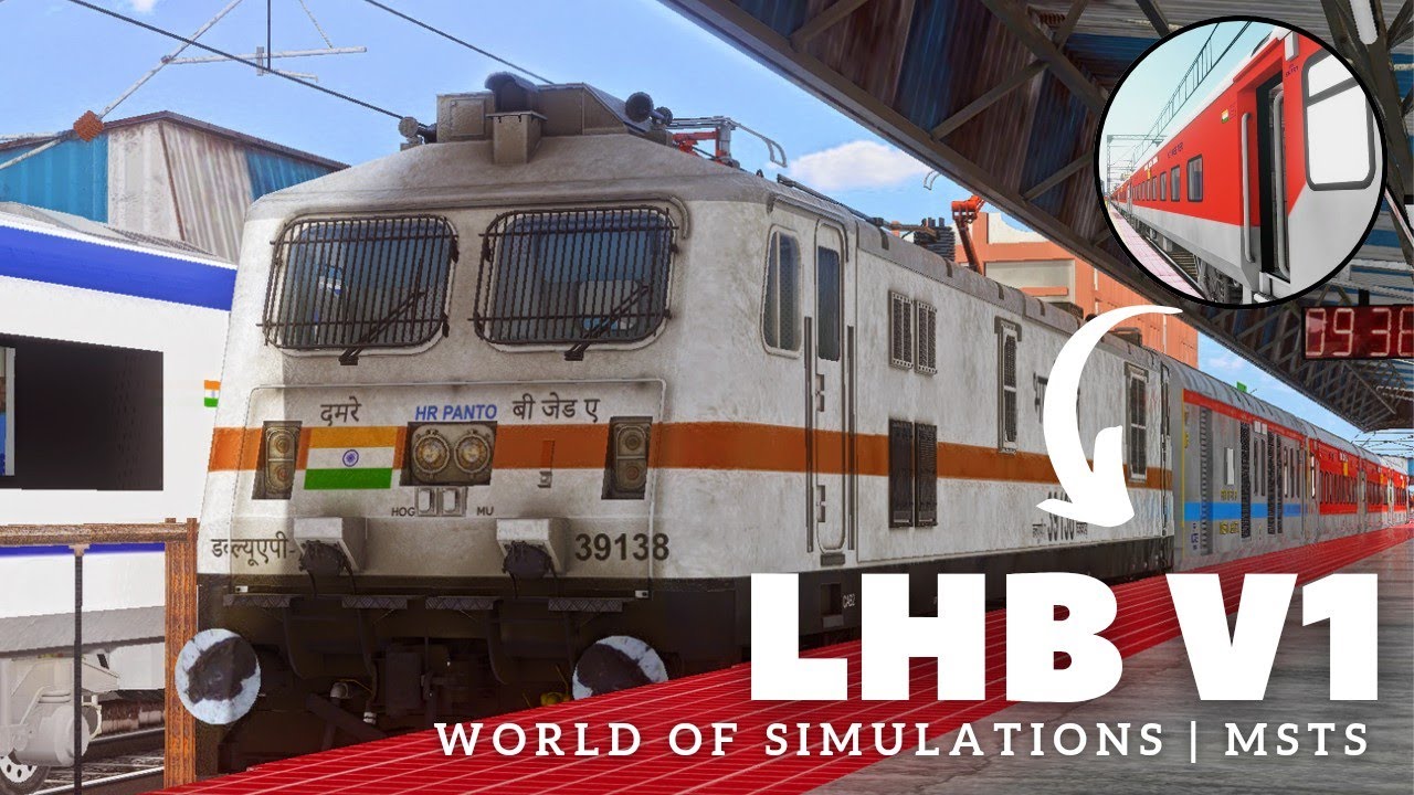 LHB V1 Experience the MOST REALISTIC Train Simulation EVER #msts #openrails