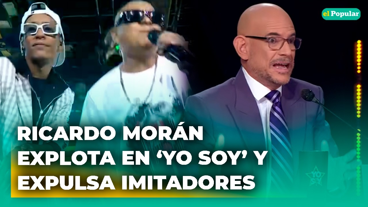 Ricardo Morán se ENOJA con imitadores de 'Yo soy' tras 'PELEARSE' y decide BOTARLOS en VIVO