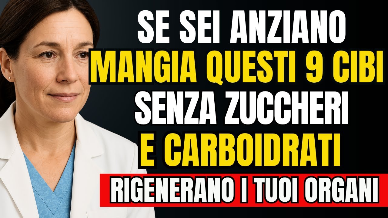 9 ALIMENTI senza CARBOIDRATI e ZUCCHERI ideali dopo i 65 anni