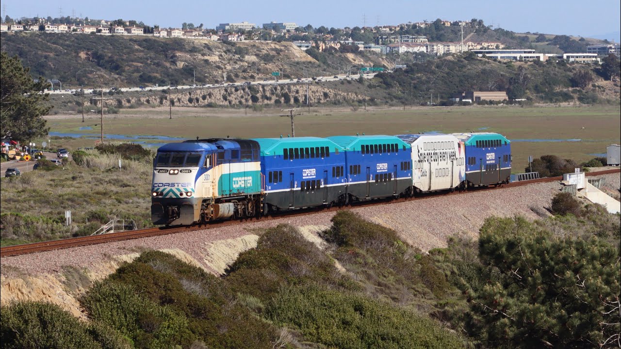 04/13/2022 Railfanning Carlsbad & Del Mar Feat. NCTC 3001 & 3002, Amtraks, MTS & More!