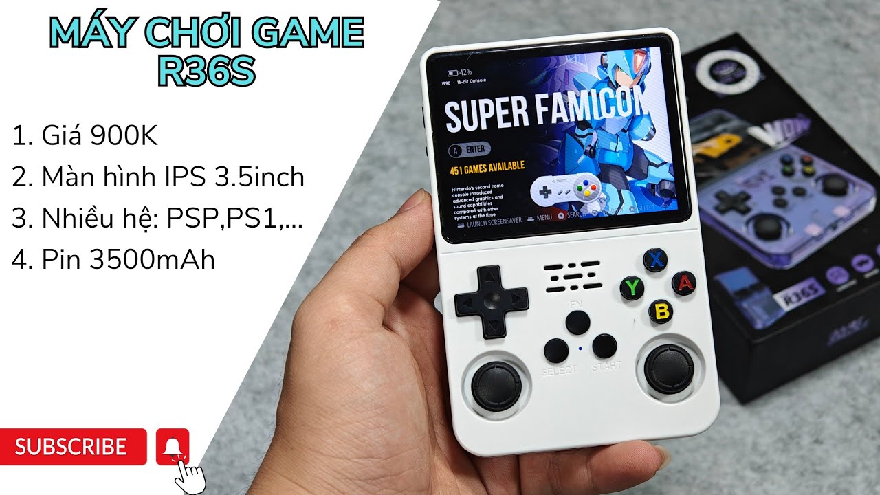 Trải nghiệm máy chơi game R36s | Quá nhiều hệ game, màn hình nét, giao diện trực quan