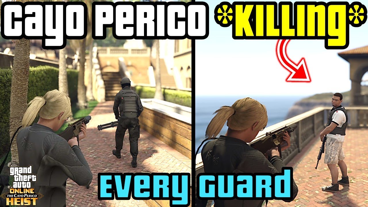 *NEW ROUTE* How to Kill Every Guard on Cayo Perico - GTA 5 Online Tutorial, Stealth, Solo Guide