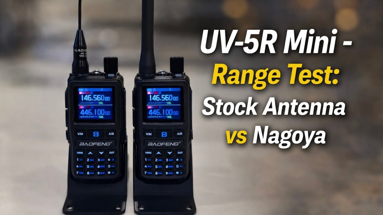 Тест дальности действия мини-антенны Baofeng UV-5R
