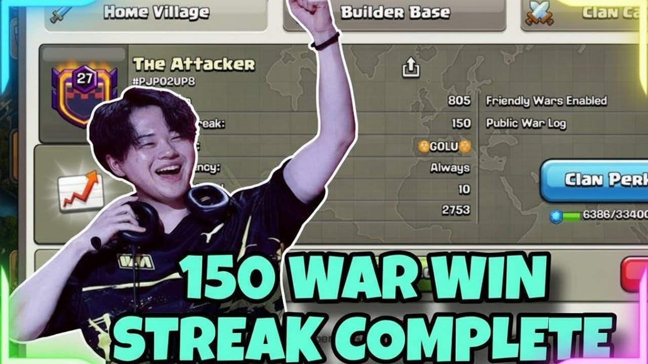 TH17 WAR WIN STREAK 150! Unbeatable Attacks & Pro Strategies | Clash of Clans