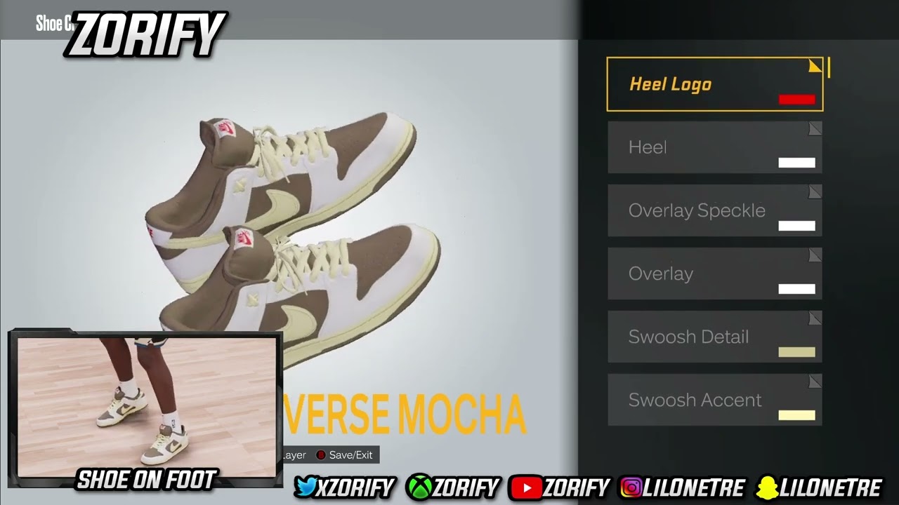 NBA 2K23 Next Gen Shoe Creator - Nike Dunk Low Custom x Travis Scott 