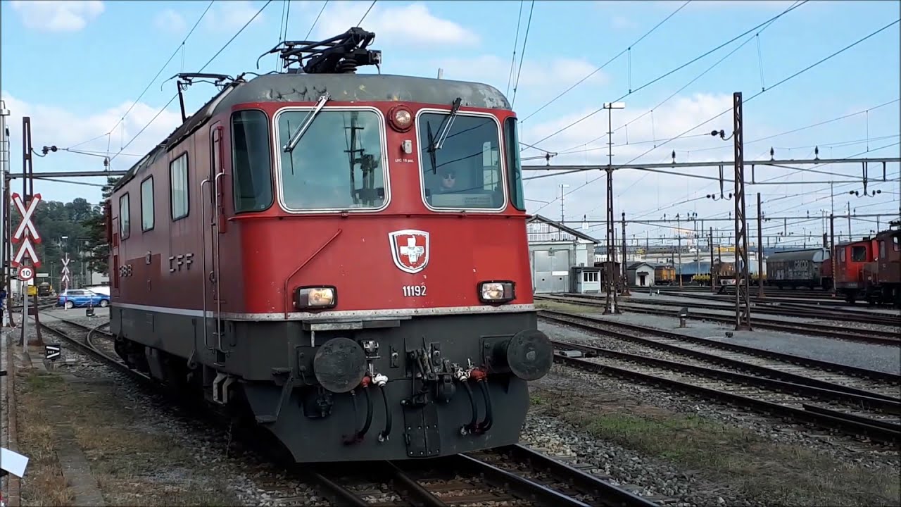 SBB Historic Depot Olten: Fitnessfahrten 09.10.2021 Re 4/4 