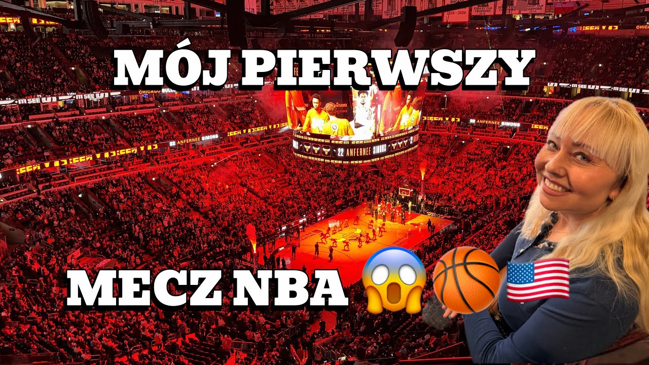 Mój pierwszy mecz NBA 😱 Chicago Bulls vs Denver Nuggets 🏀🇺🇸 Emocje nie do opisania!