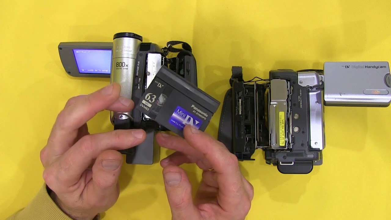 Копия с кассеты mini DV с помощью видеокамер Sony  How to copy  from LP  to SP