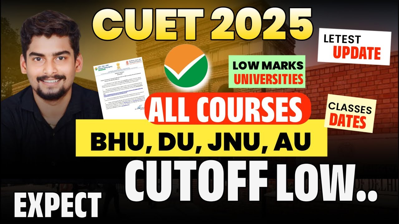SAFE SCORE 🚨 CUET UG 2025 l AU BHU DU JNU Cutoff Predictor 🔥 Live Session Ask Your Query #CUETUG