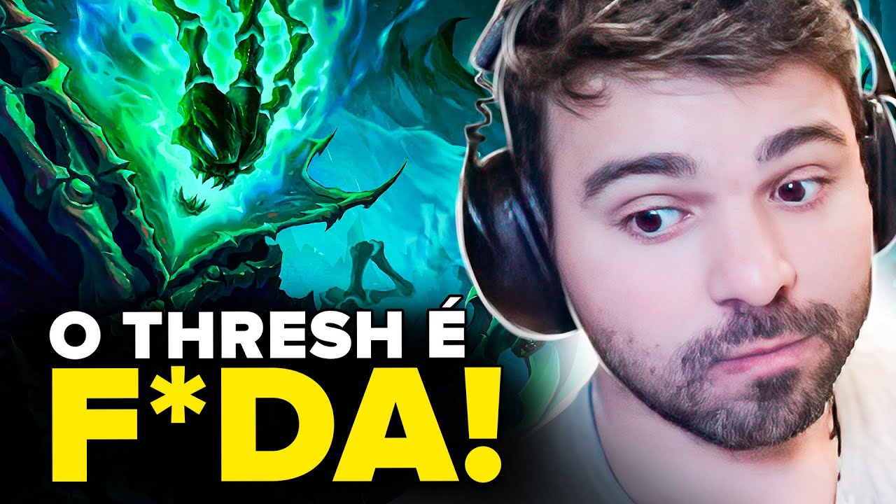 MINERVA reagindo a LORE do THRESH!