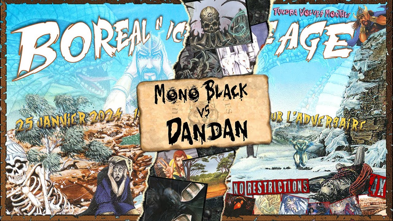 MONO BLACK NECRO vs MONO BLUE DANDAN, Old School MTG - 3/4 Tundra Wolves Monthly (2024-01)